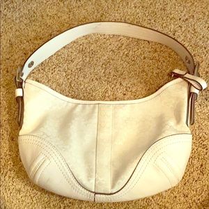 Pure White Coach Purse